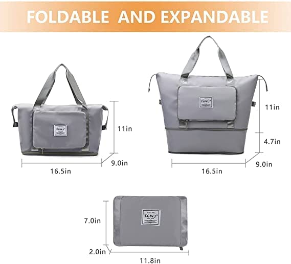 Imported Large Capacity Foldable Travel Duffle Bag || Waterproof || Light Weight || Expandable