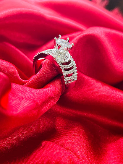 Daniel AD Ring || Silver Plated  Adjustable Ring || AD Jewellery || Sale