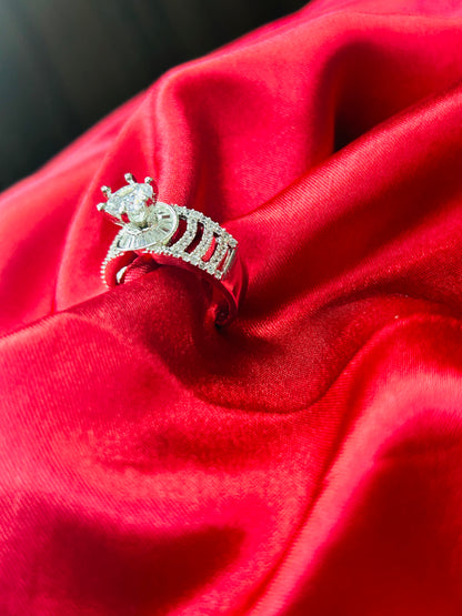 Daniel AD Ring || Silver Plated  Adjustable Ring || AD Jewellery || Sale