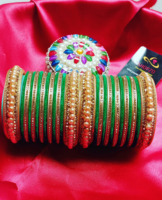 Green Traditional Bangles Set