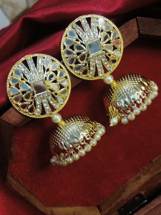 Mahi Golden Jhumka || Ethnic Jewellery