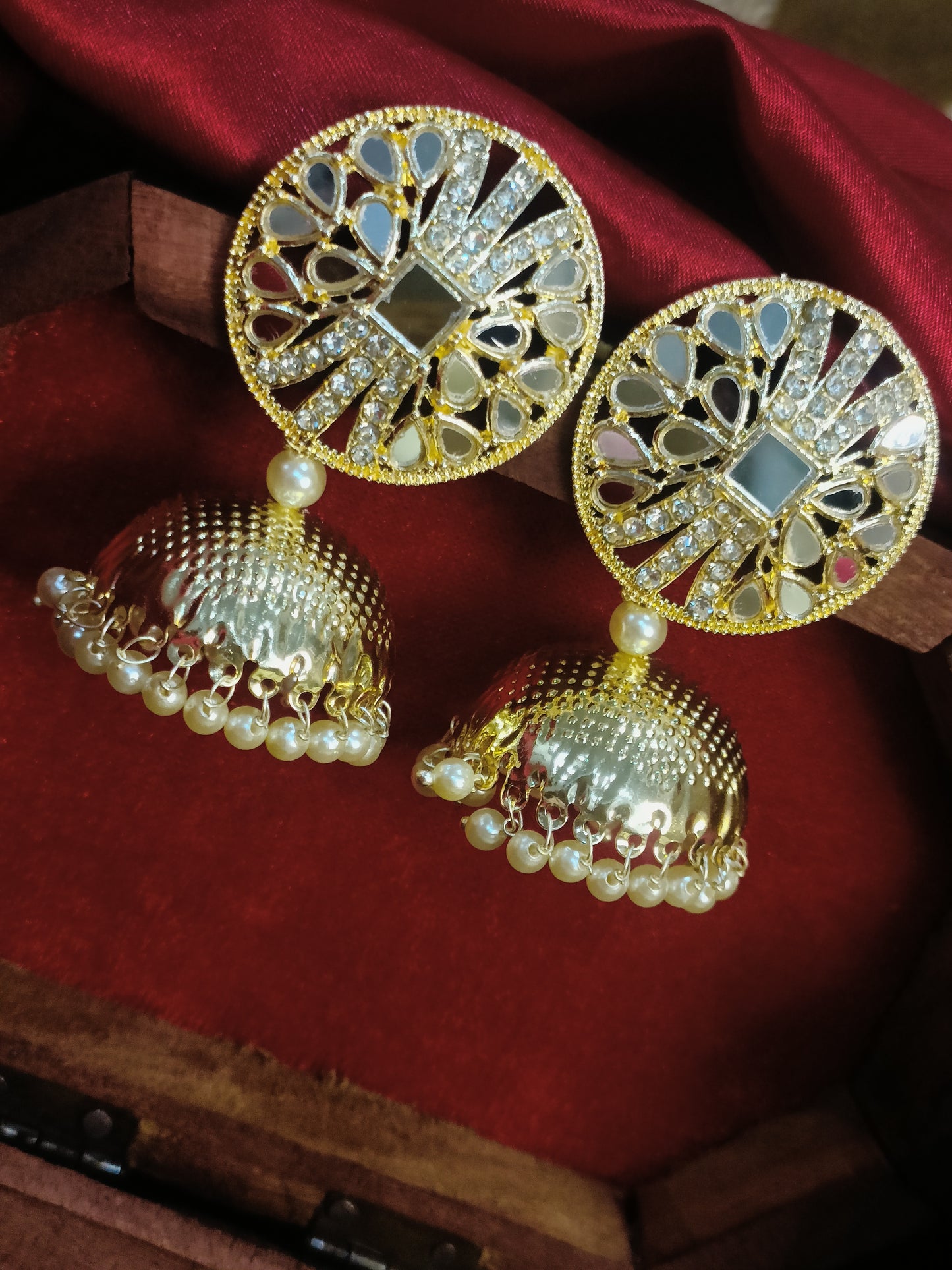 Mahi Golden Jhumka || Ethnic Jewellery