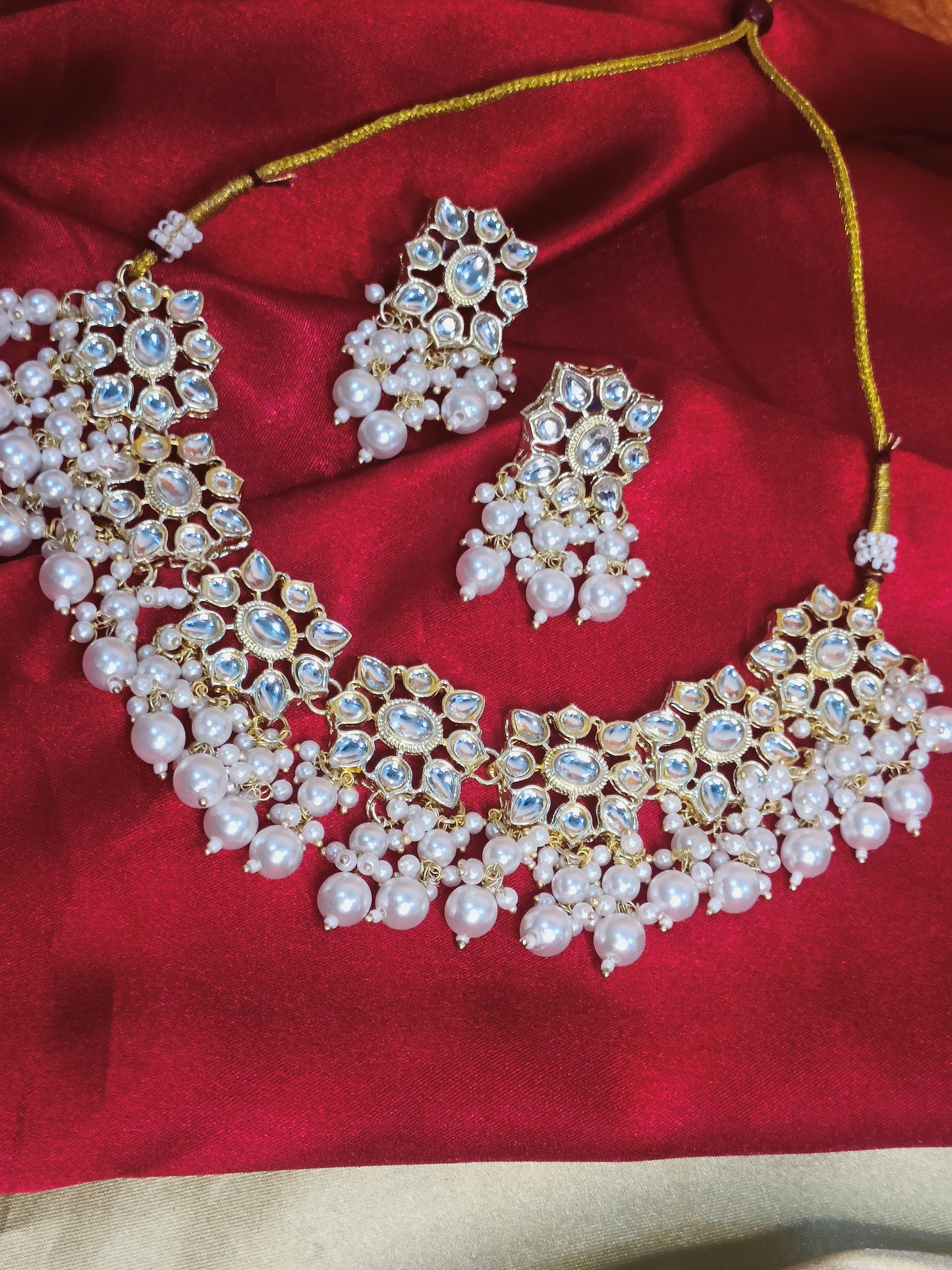 Jasmine Kundan Choker Set || Ethnic Jewellery