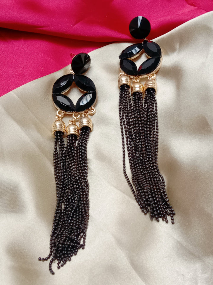 Rosalba ” Western Earrings ( Black ) – Ale Accessories