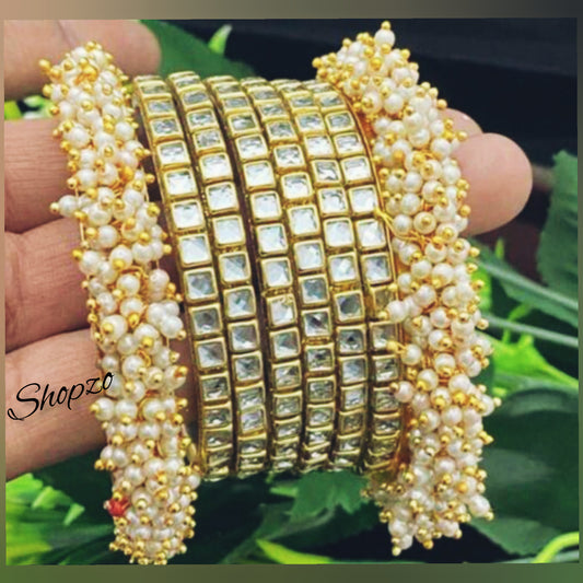 Traditional Gold Plated Bangles Set