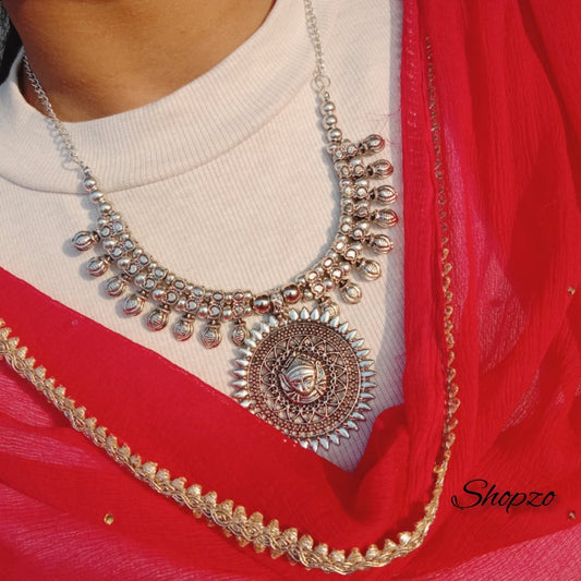 Devi Antique Oxidised Necklace