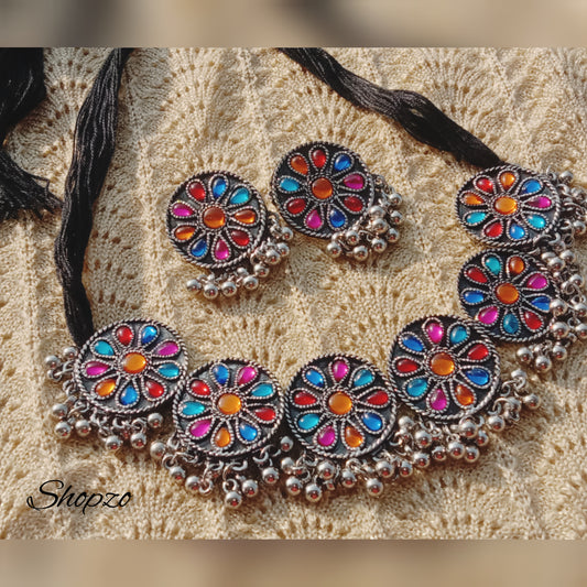 Rangoli Kundan Necklace