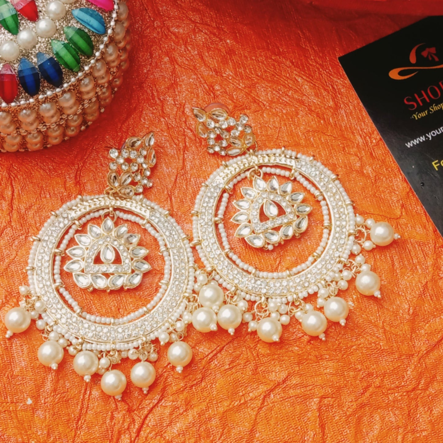 Oversized Kundan Bahara Chandbali || Ethnic Jewellery || Sale