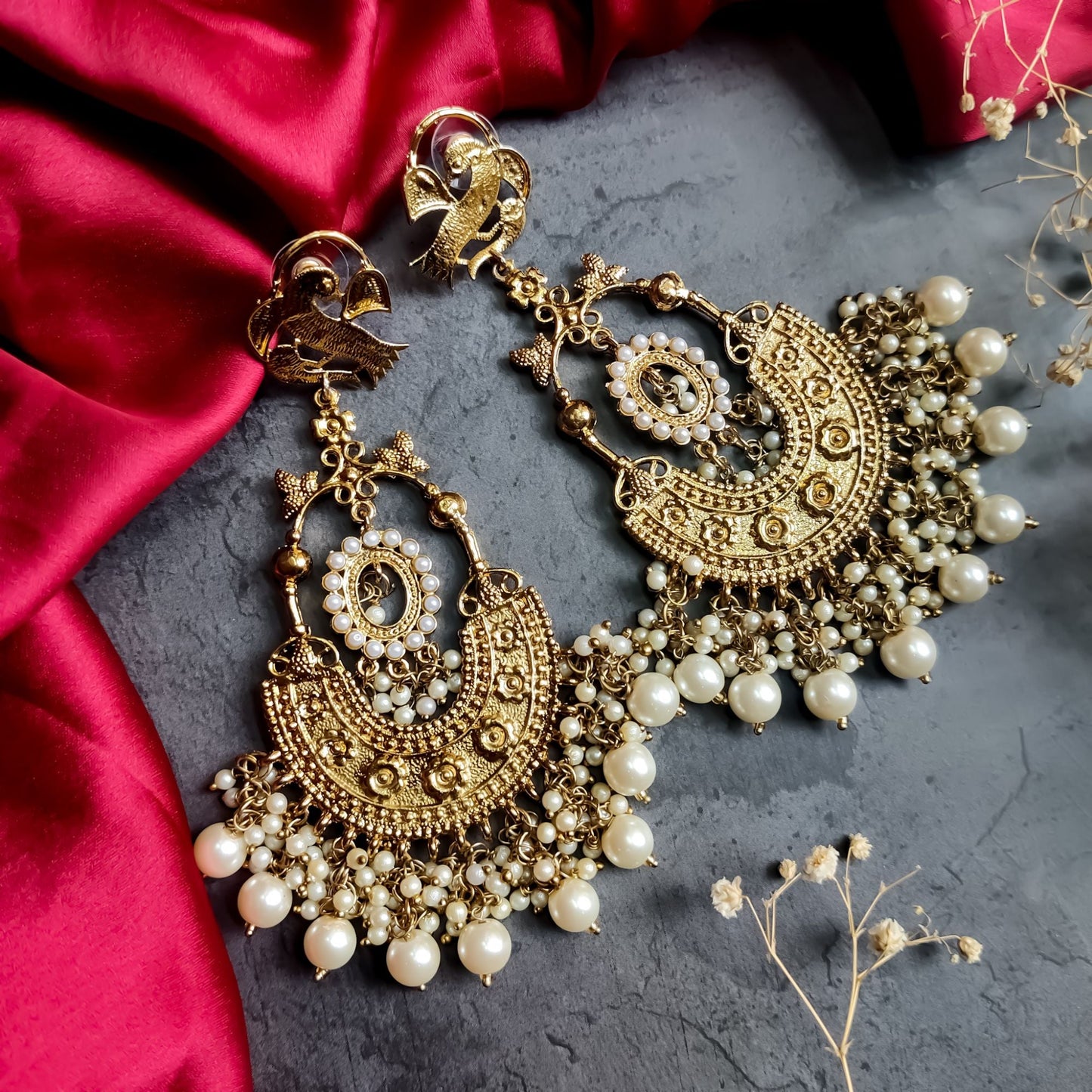 Aliya Bhatt Chandbali Earrings || Ethnic Jewellery